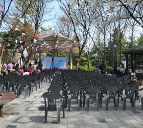 금호산 벚꽃축제 행사 지원